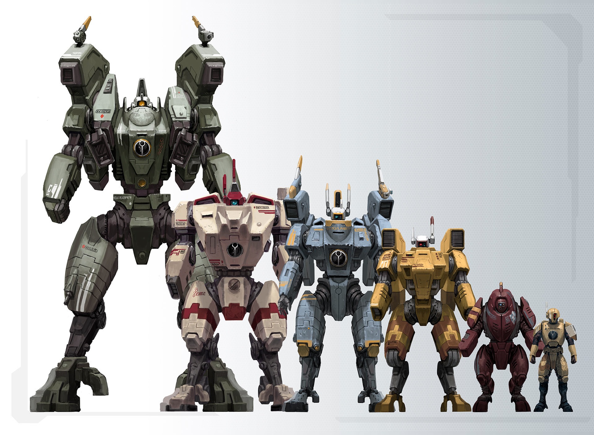 T'au Battlesuits Many Types Warhammer 40k