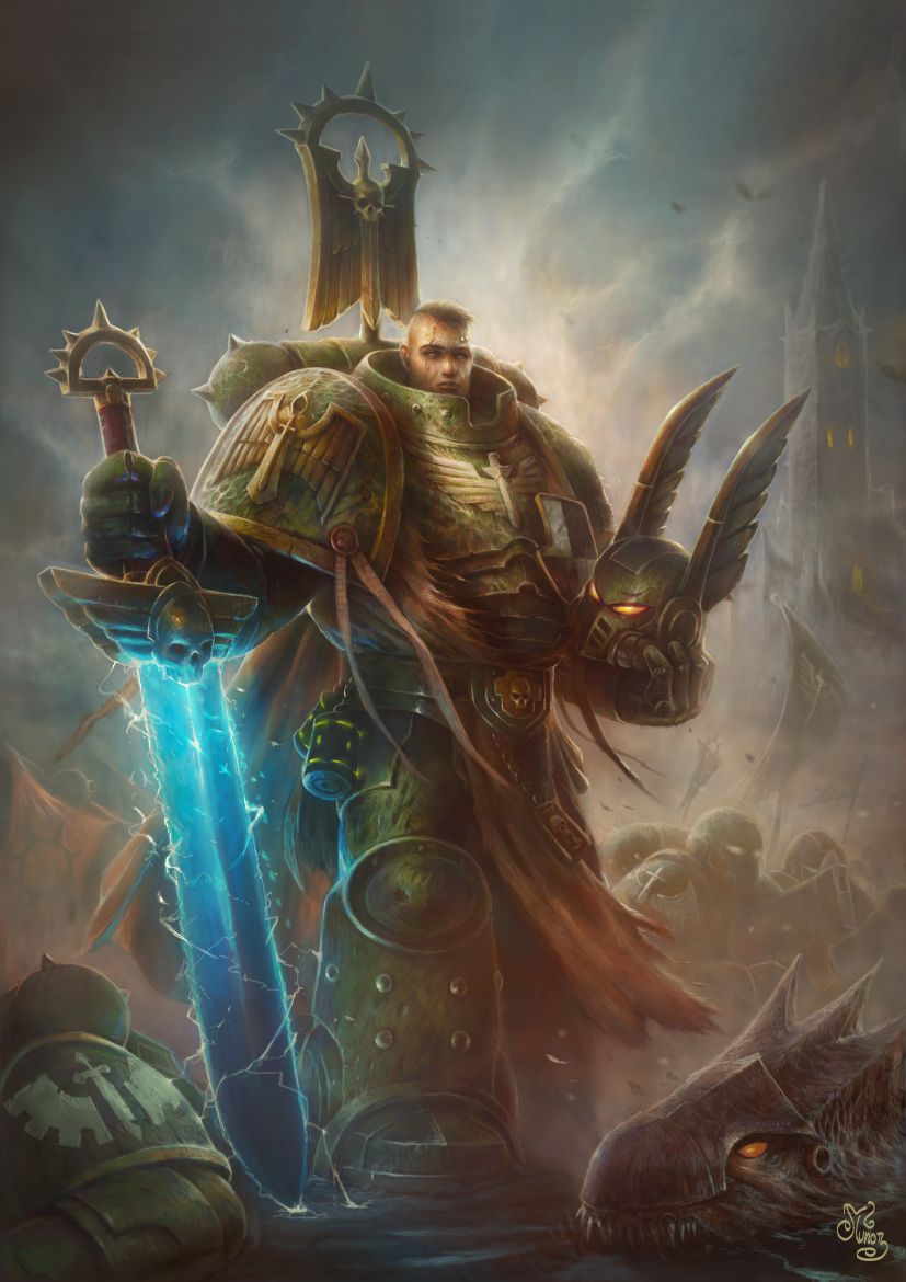 Dark Angel Space Marine with Huge Sword