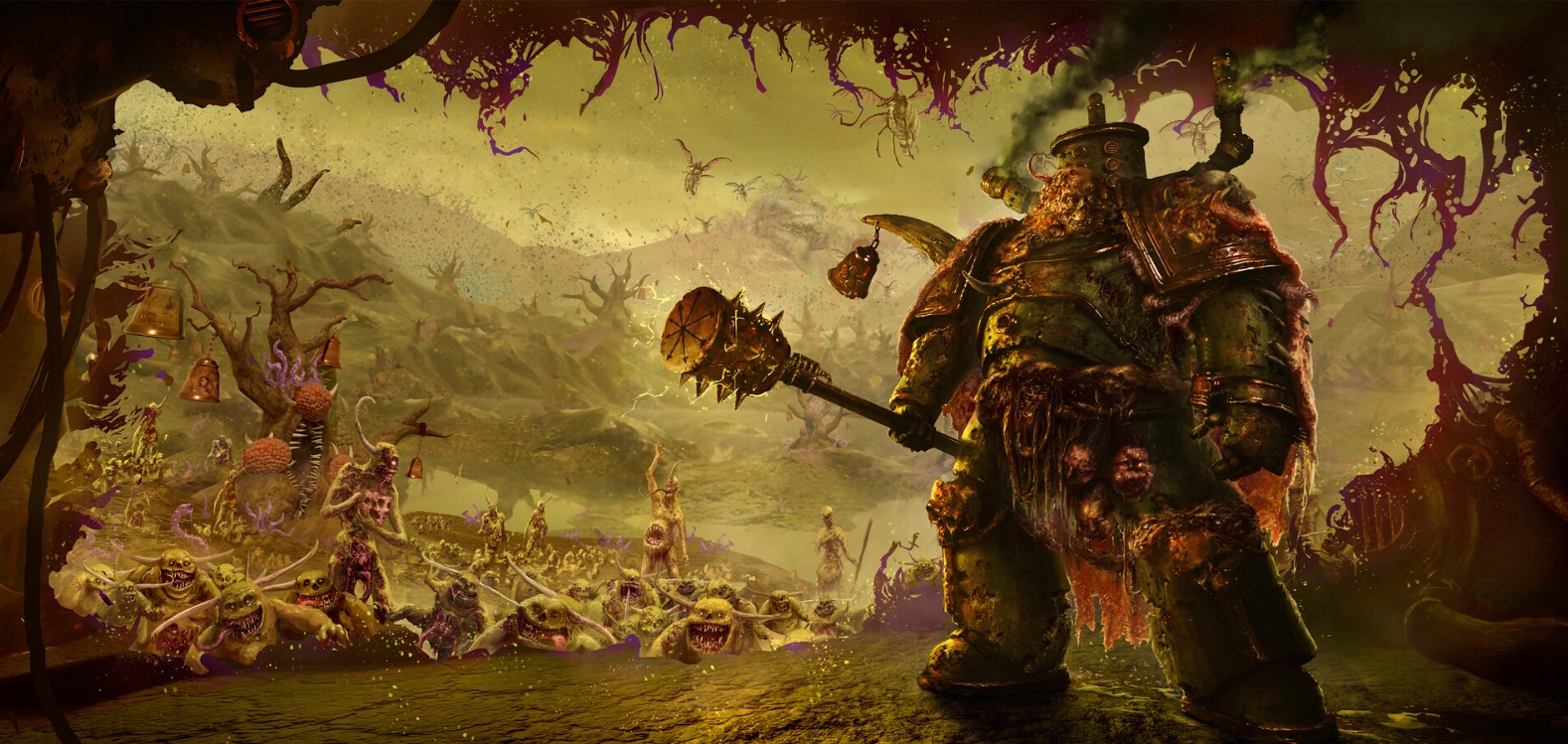Nurgle Chaos Space Marine Wandering Grandfather Nurgle's Garden