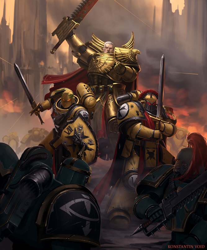 Rogal Dorn, Sigismund &amp; Valrak Art