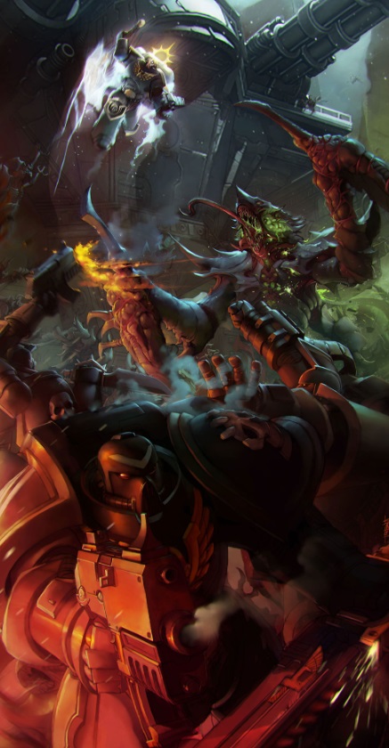 Space Marines Versus Tyranids Masterpiece