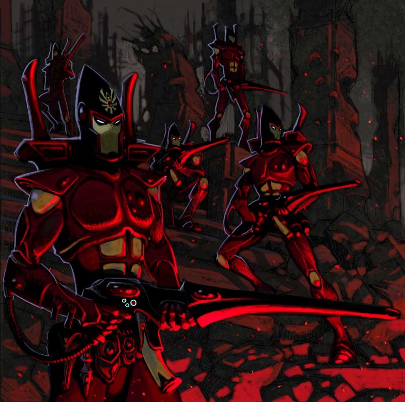 Guardians Eldar Warriors Art