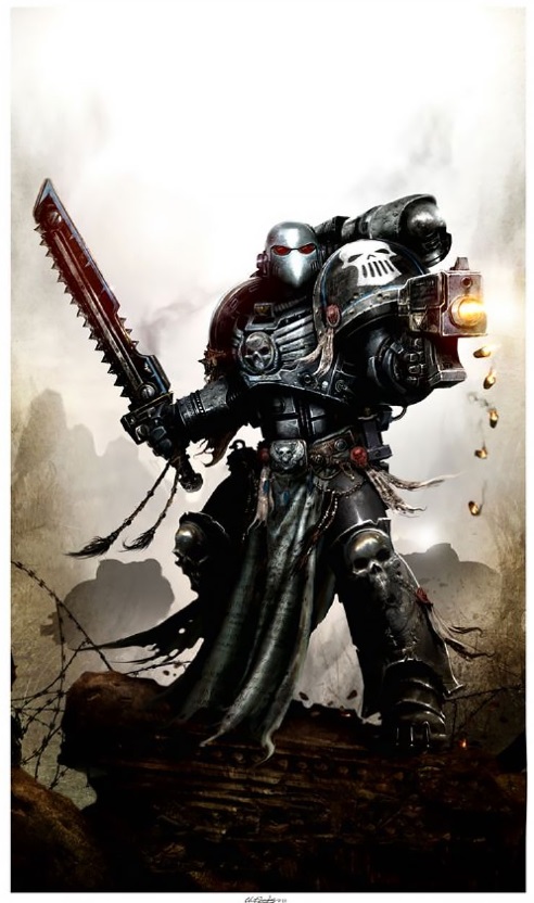 Silver Skulls Space Marine Artwork