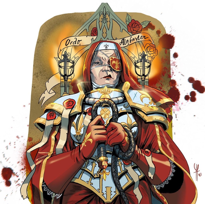 Warhammer 40k Sister hospitaller Illustration