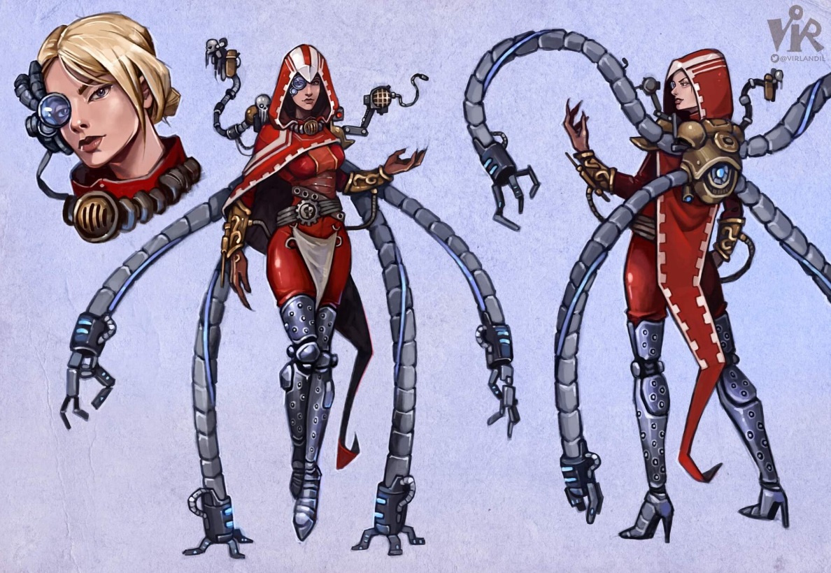 Magos Tech-Priest Manipulating the Omnissiah's Gifts
