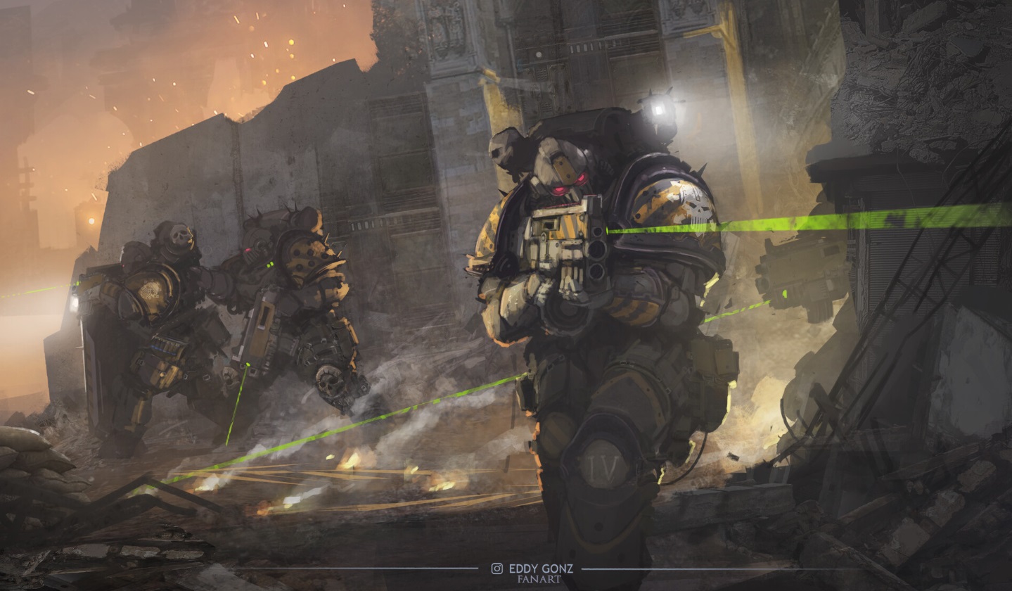 Iron Warriors Warhammer 40k Art