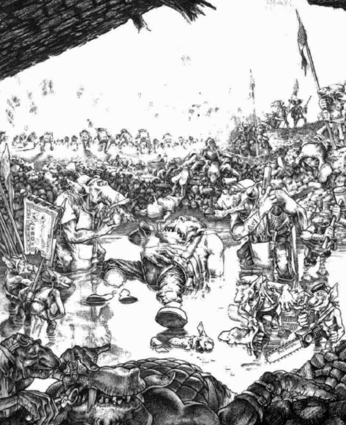 Orks and Gretchin Oldhammer Artwork