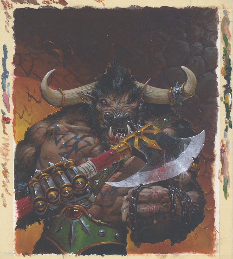 Chaos Khorne Minotaur Oldhammer