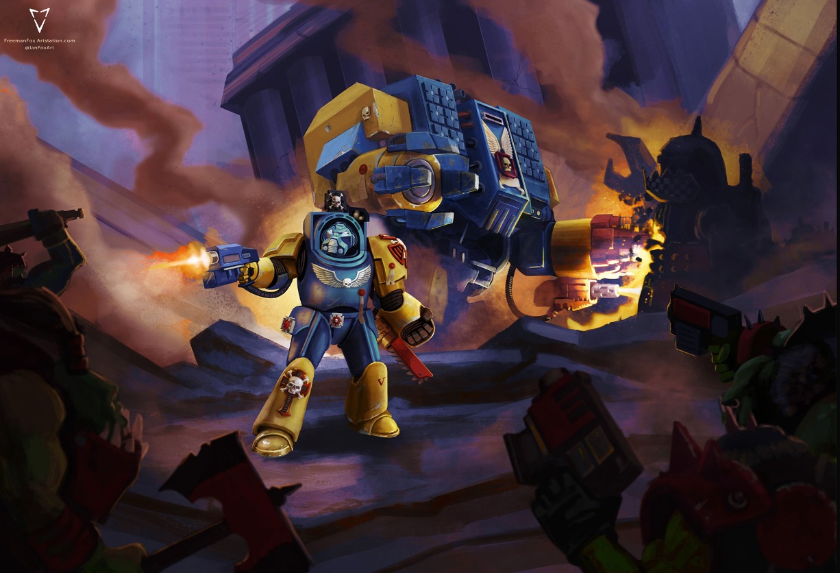 Raptor Terminator, Dreadnought versus Orks