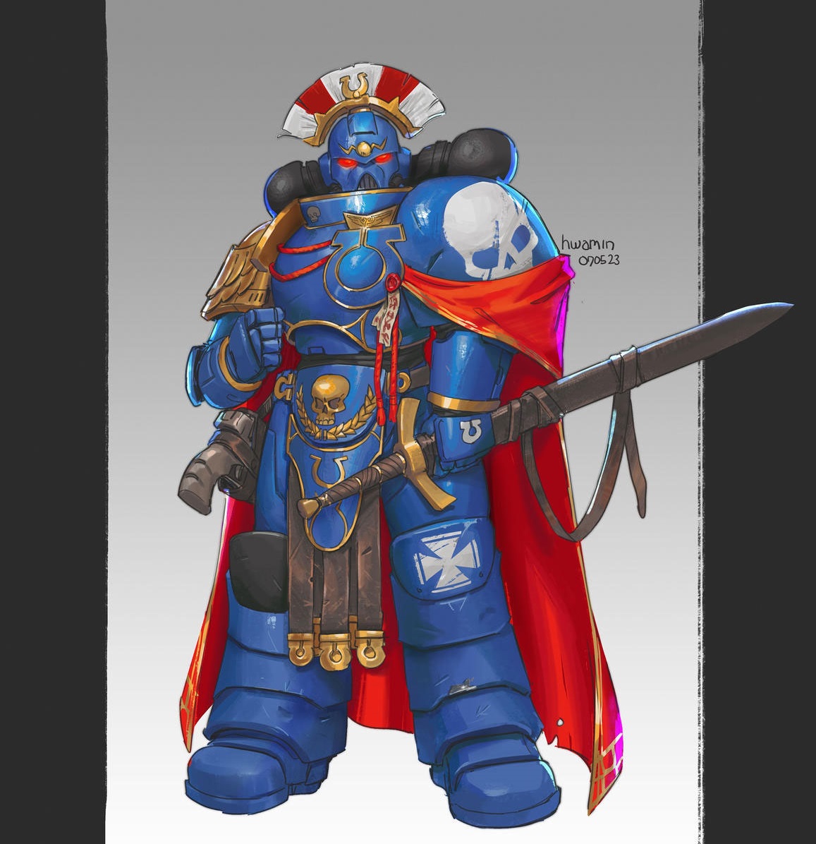 Cato Sicarius, Commander of the Victrix Honour Guard