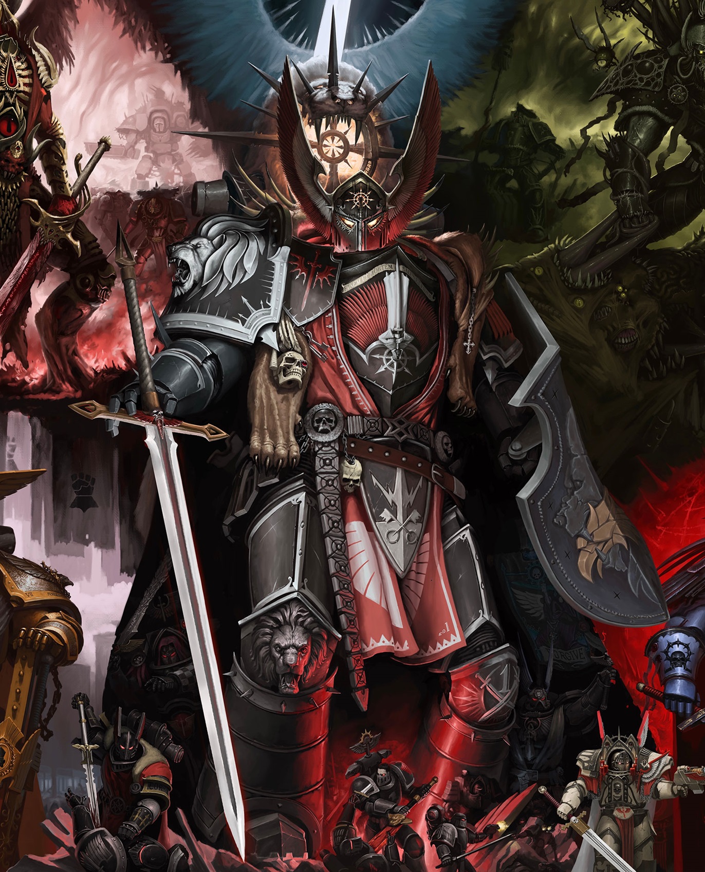 Lion El’Jonson in a Alternative Universe in Where He Was Heretic