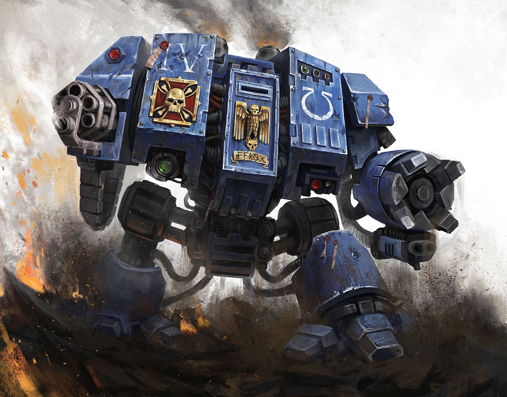 Ultramarine Dreadnoughts in Warhammer 40k: Ultimate War Machines