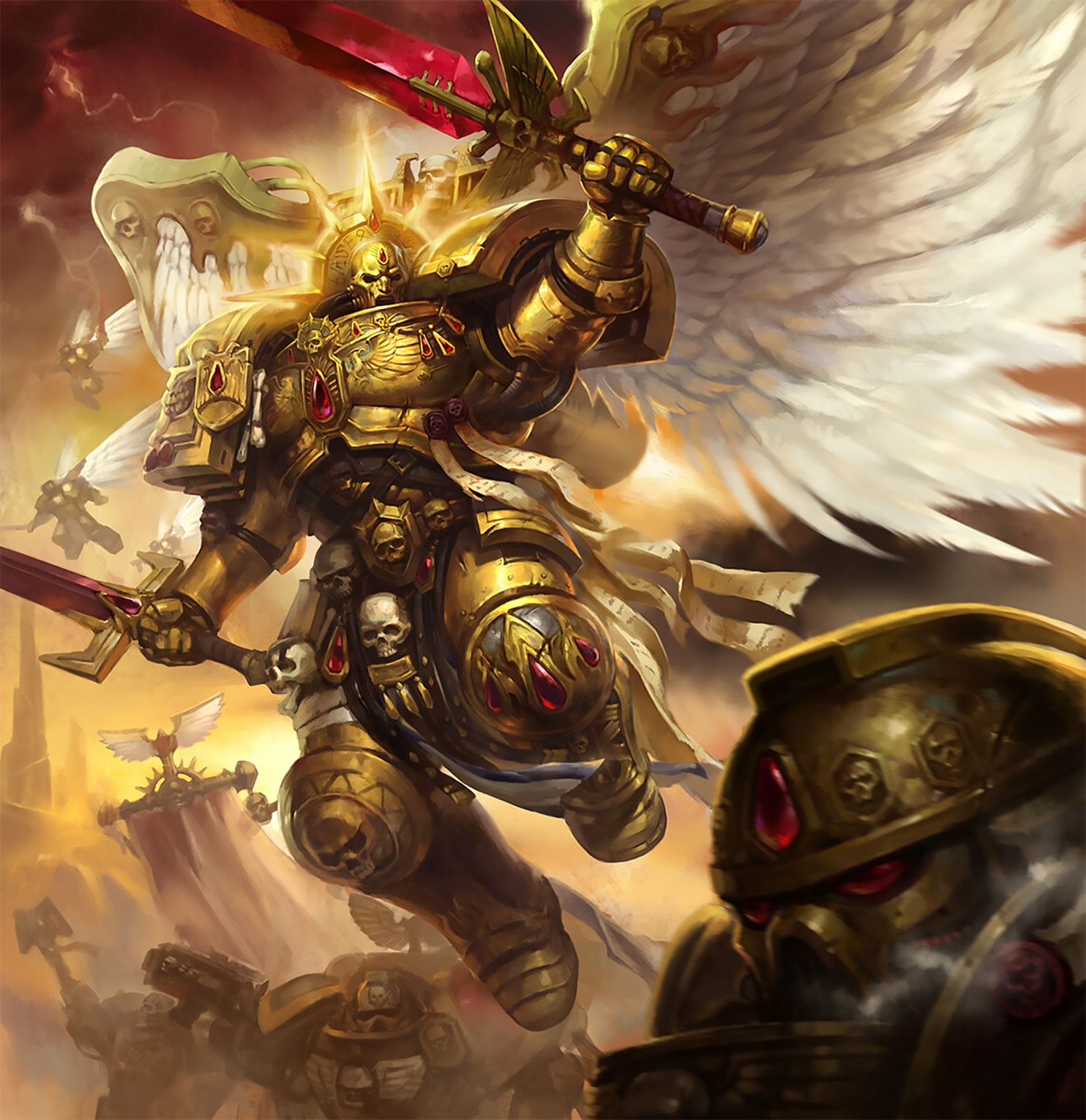 Premaris Sanguinary Guard Blood Angels Space Marine in Glorious Battle