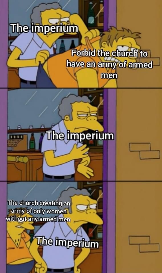 Simpsons Imperium Kicking Out Religion's Army Funny Meme