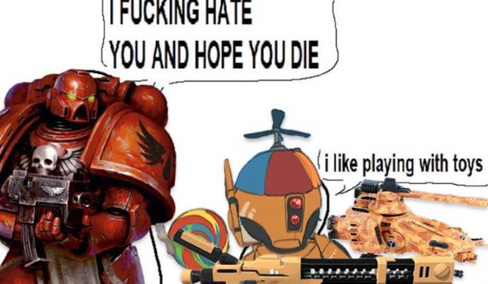 Space Marine and T'au Meme