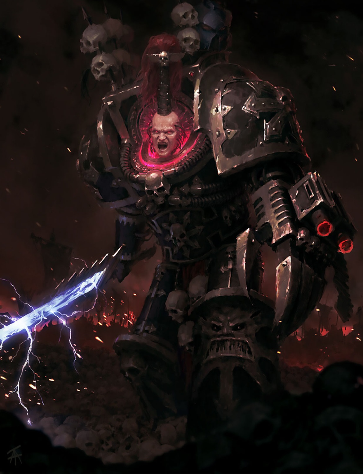 Abaddon the Despoiler, Warmaster of Chaos Warhammer Art