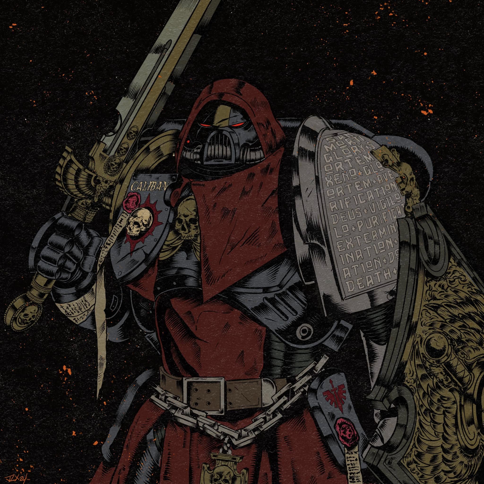 Brother Vidus of the Dark Angels, Fan Made Character