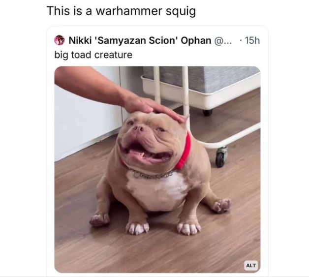 This is a Warhammer Squig