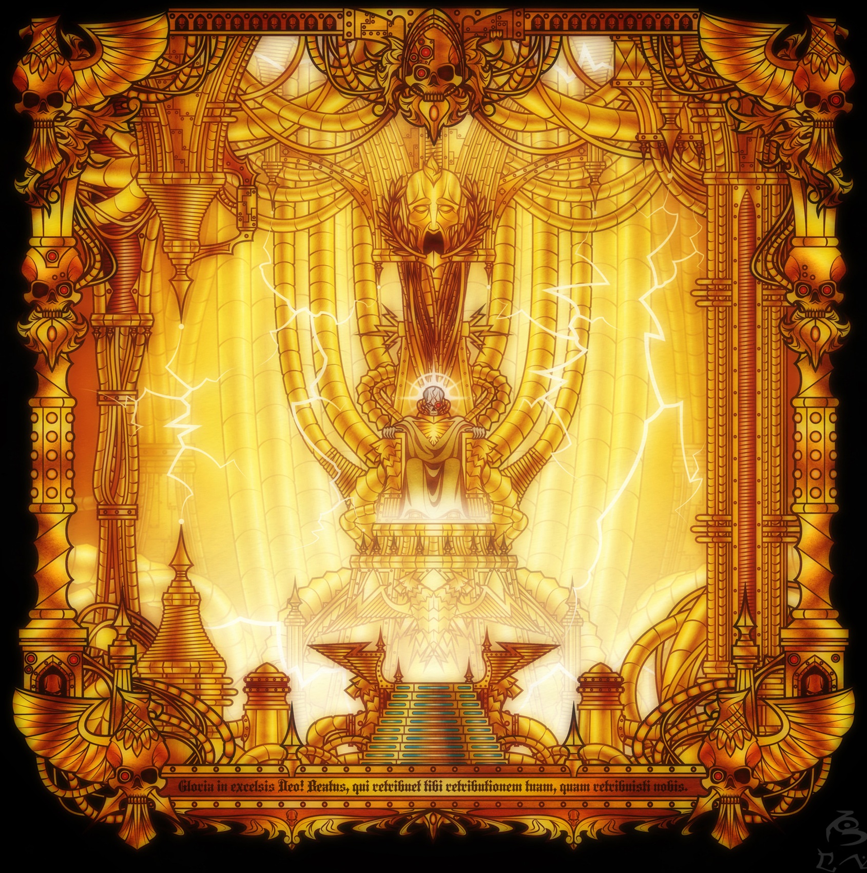 The Golden Throne Beautiful Art