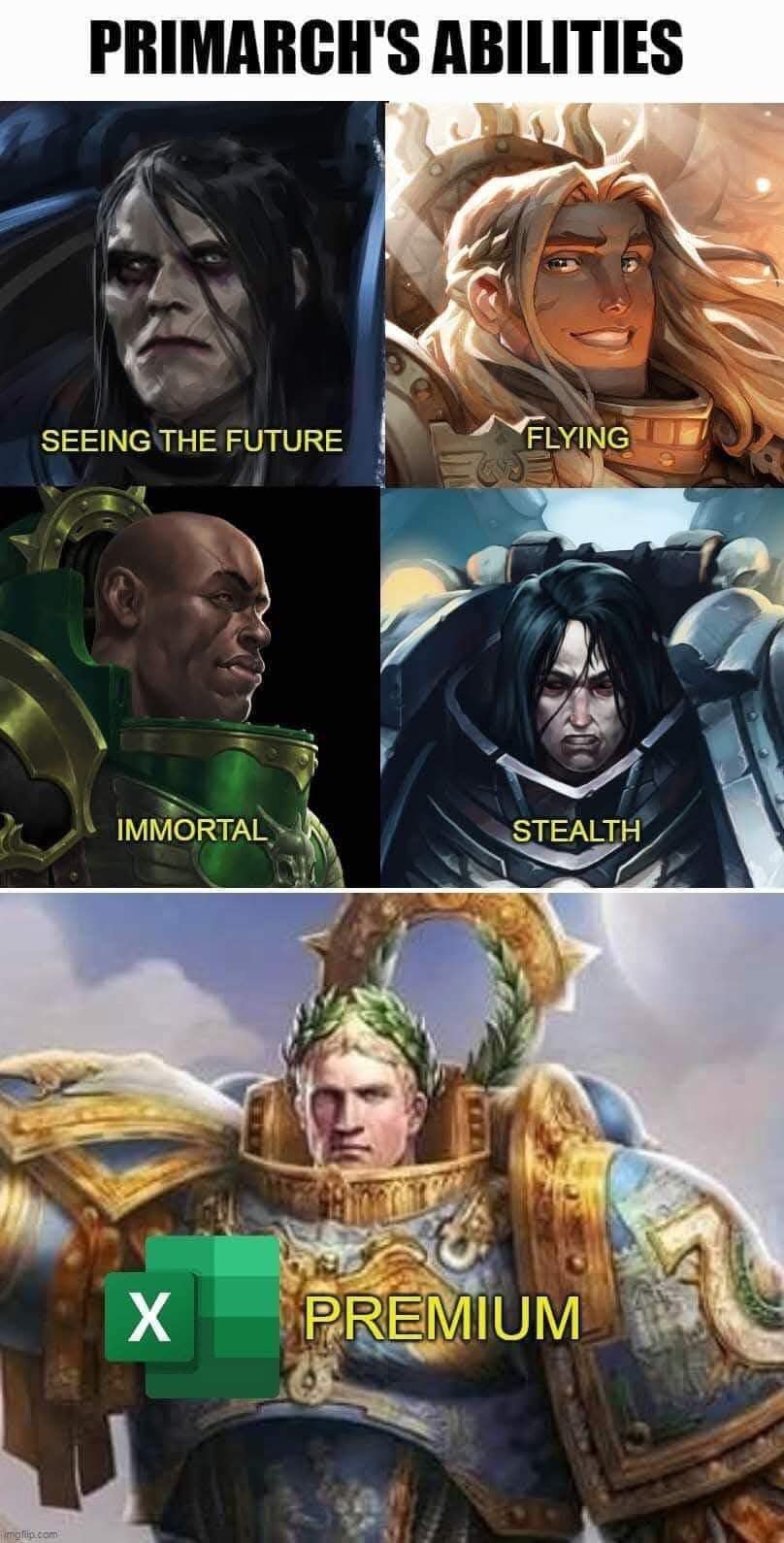 The Primarch's Abilities. Guilliman's still alive. So...