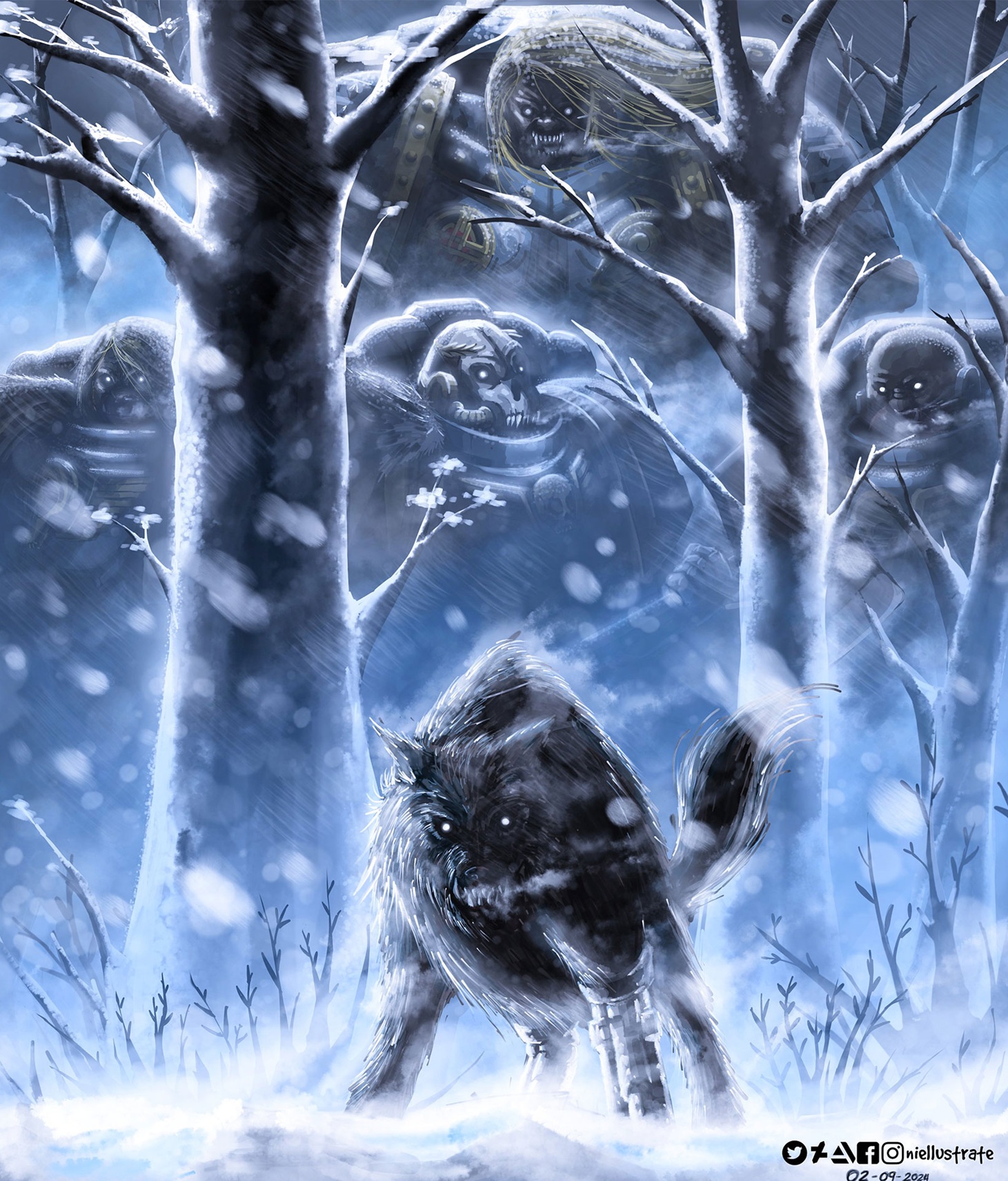Space Wolves Beautiful Artwork