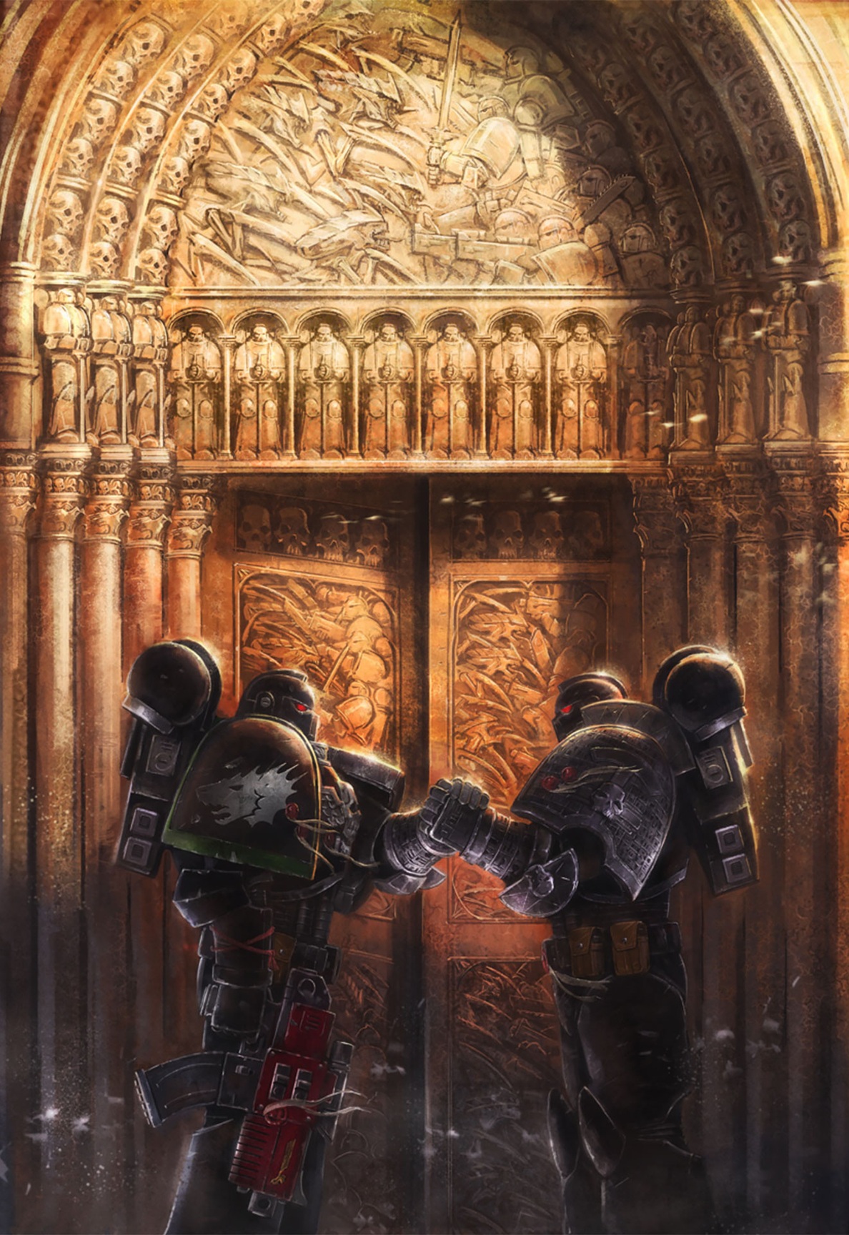 Space Wolves and Raven Guard Space Marines