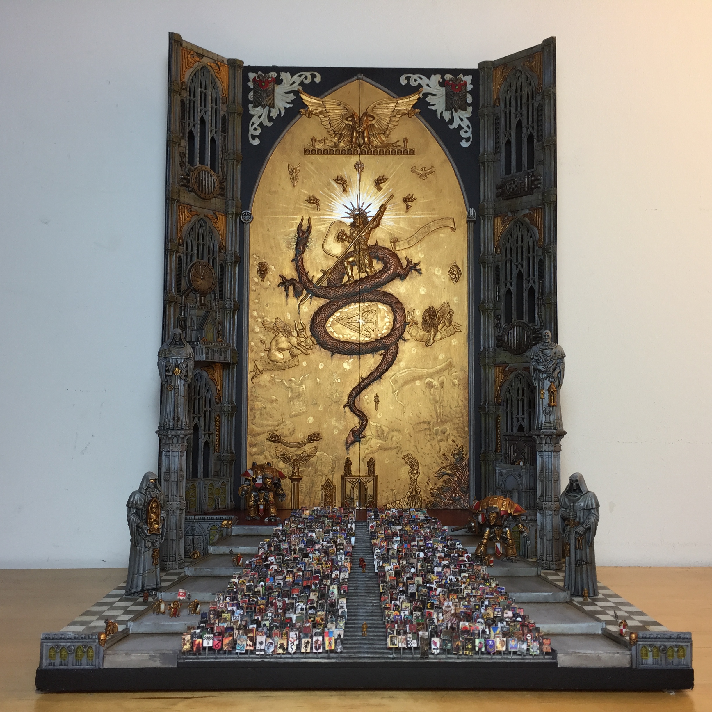 Diorama on illustration of John Blanche The Eternity Gate