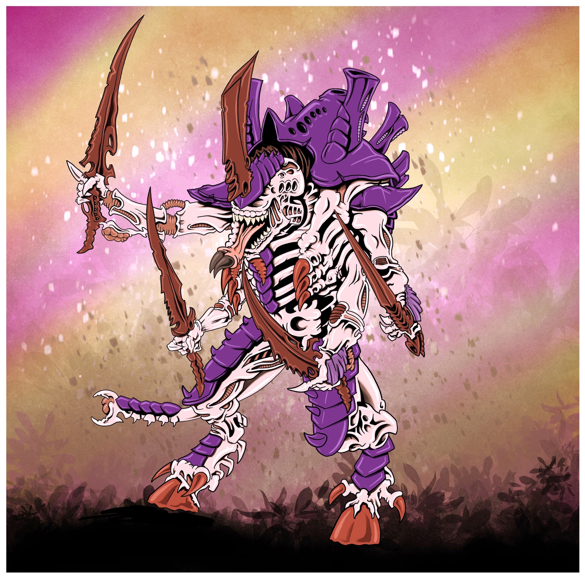 Swarmlord Tyranid Amazing Warhammer Artwork