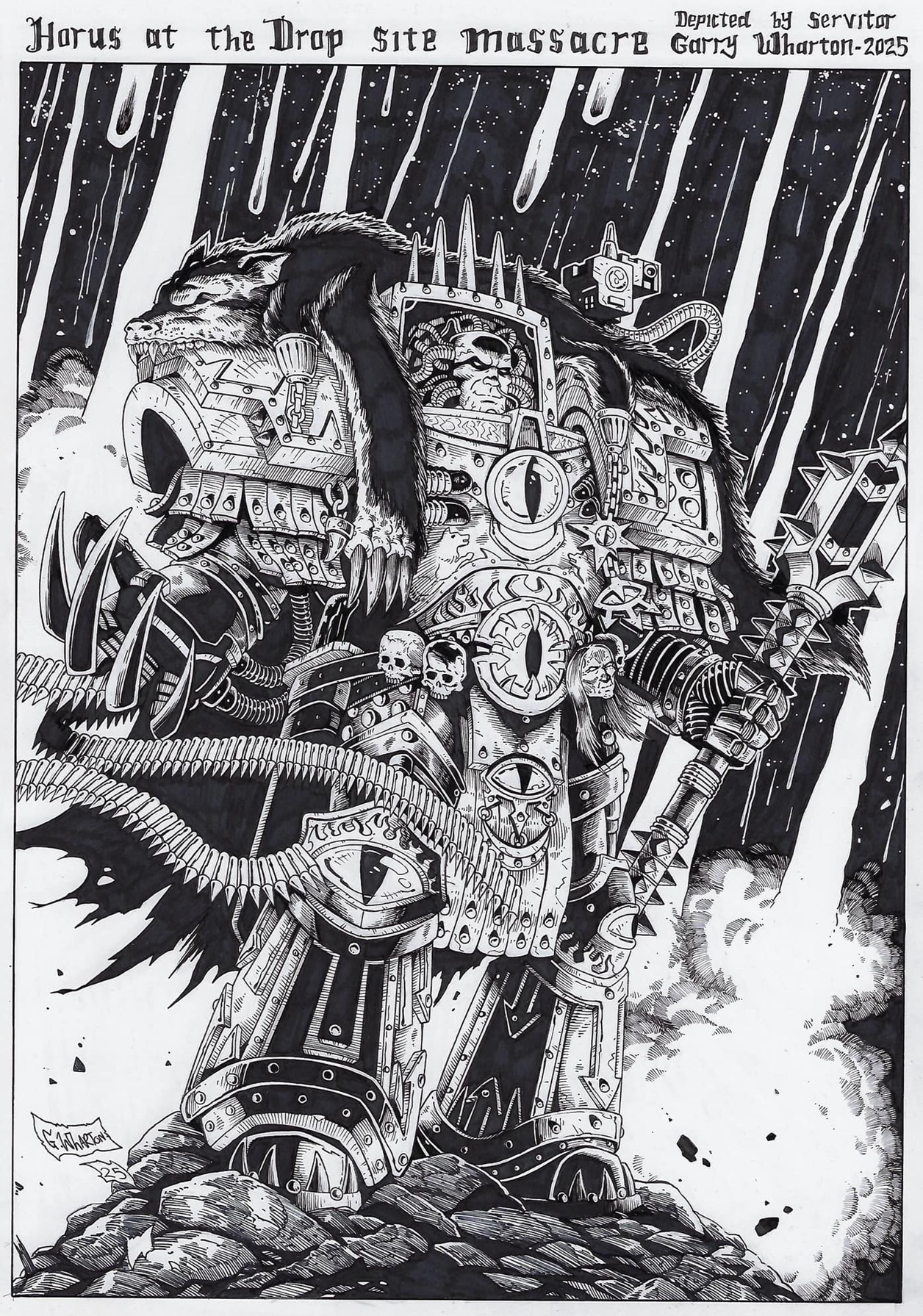 Horus Lupercal Drawing