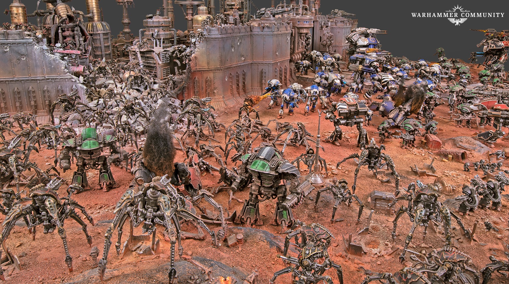 Dark Mechanium Versus The Imperium of Mankind Diorama