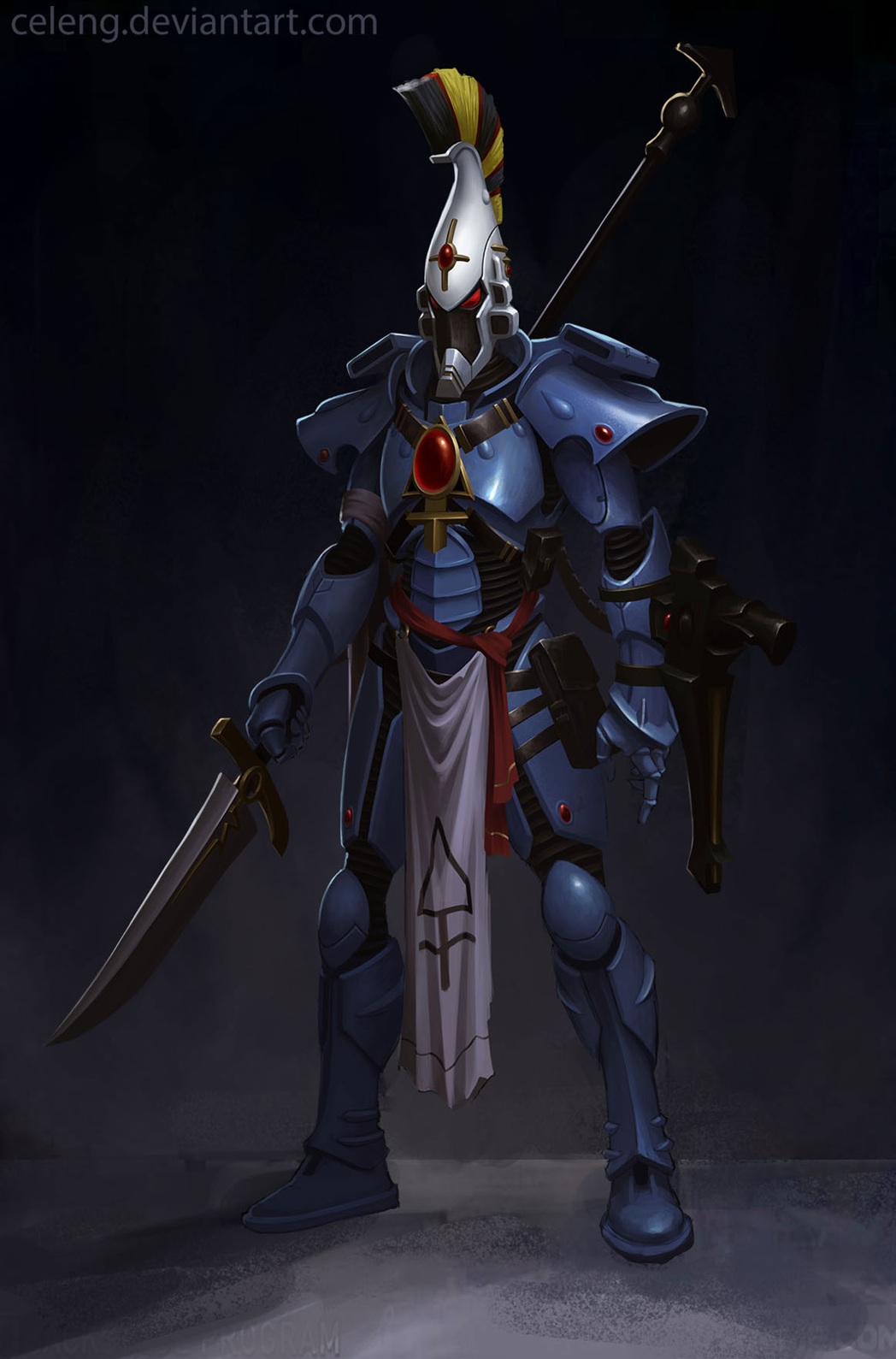 Dire Avenger Warhammer Art