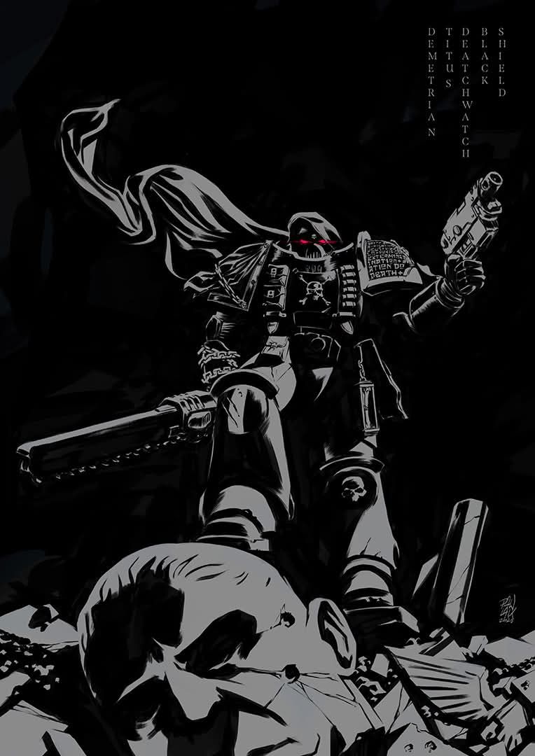 Demetrian Titus at Deathwatch Fan Artwork