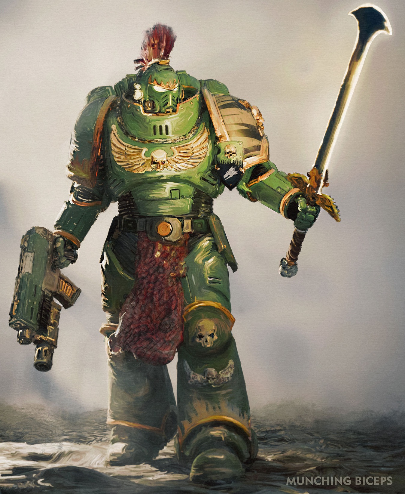 Salamander Space Marine Epic Artwork