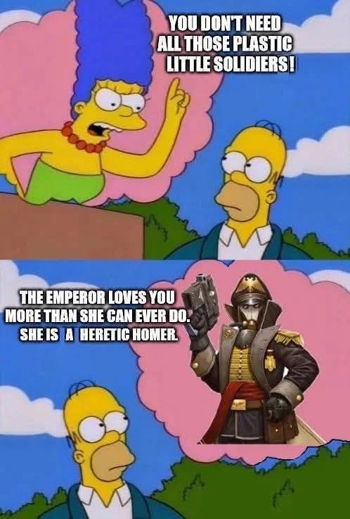 He will 3D print his own army a create his own chapter the Homers