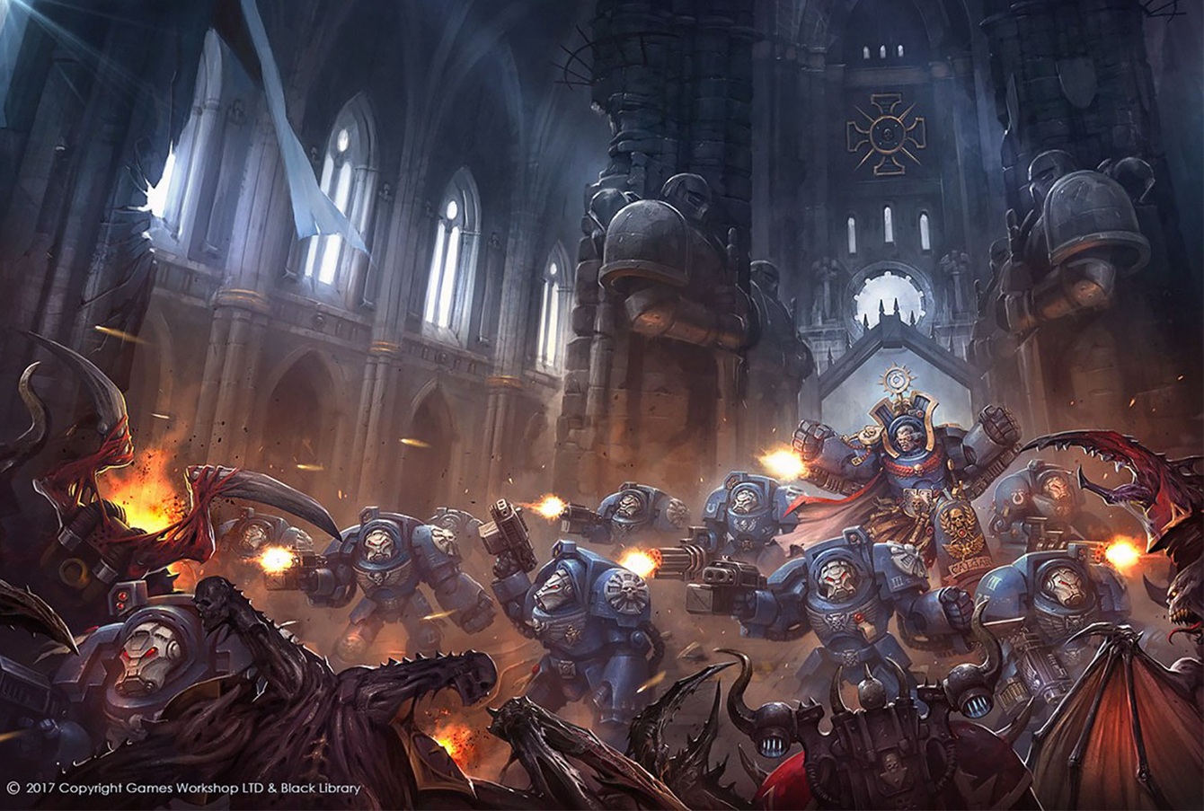 Marneus Calgar and Ultramarines Terminators