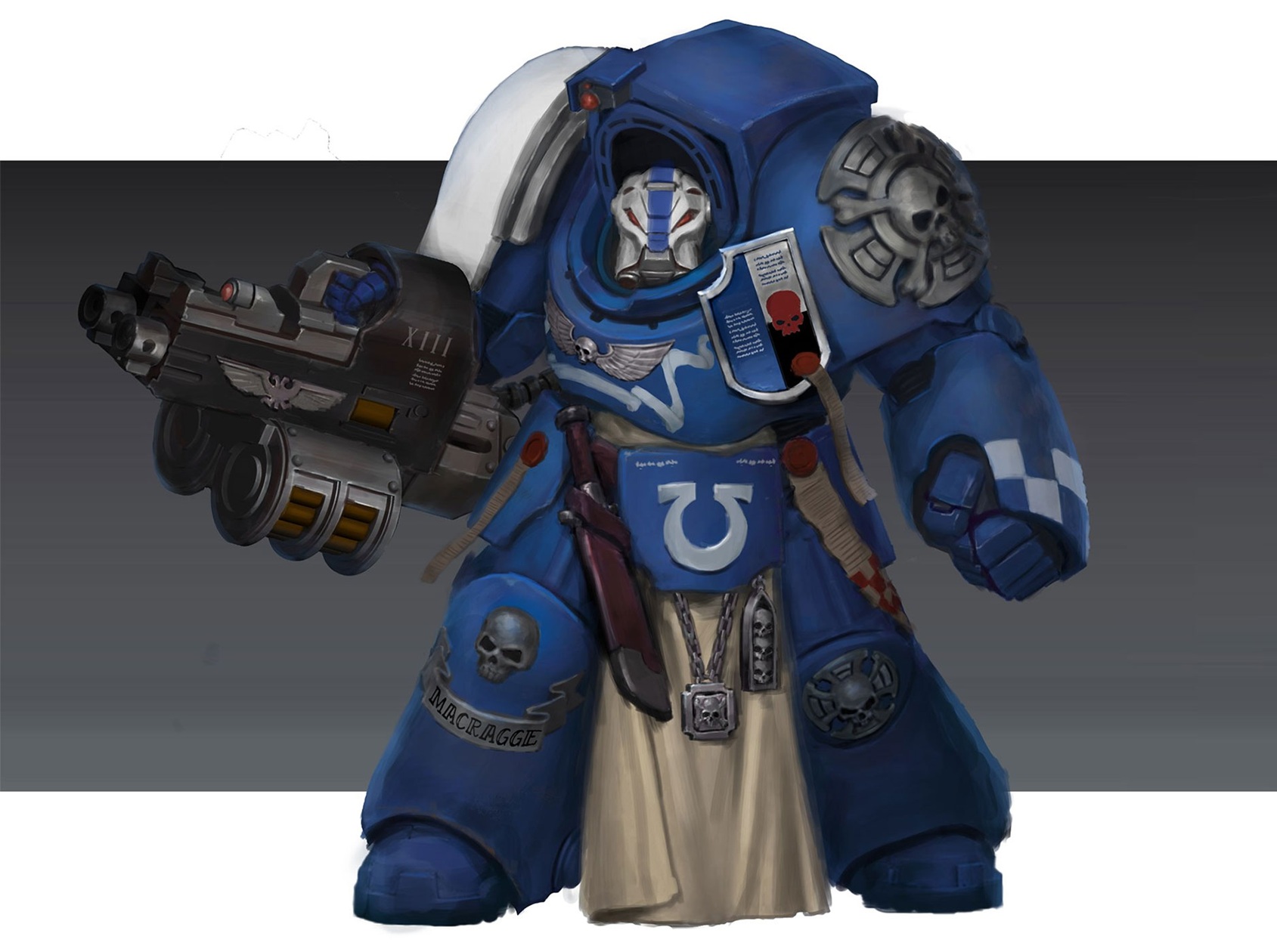 Ultramarine Terminator Warhammer Art