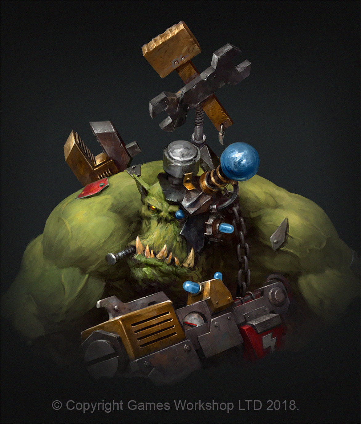 Ork Burna Boyz Warhammer Art