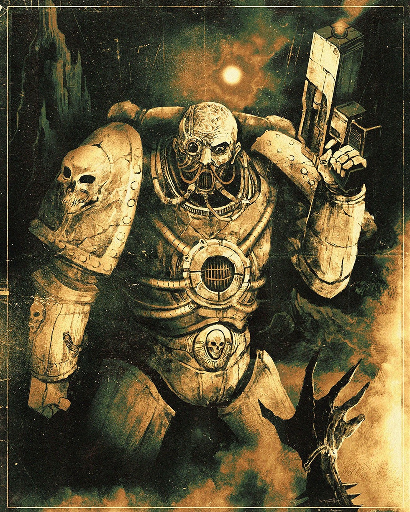Rogue Trader Space Marine Warhammer Art