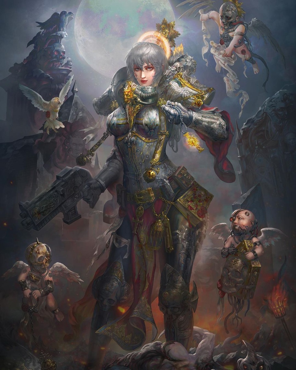 Adepta Sororitas Amazing Warhammer Art