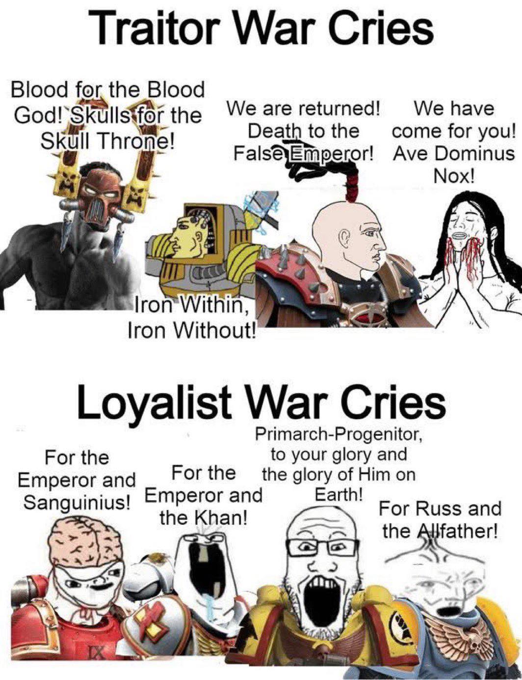 The Imperium Cries are so sauceless