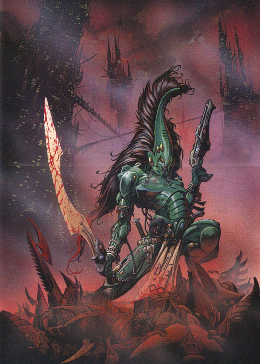 Striking Scorpions Exarch Aeldari Art