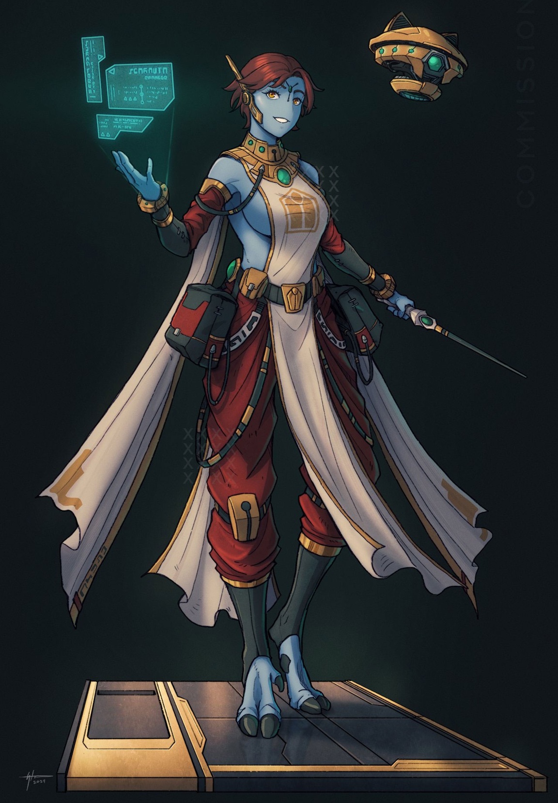 Aun’saal Fal’shia Mal’kyr, Novice Ethereal, T'au, Fan-Created