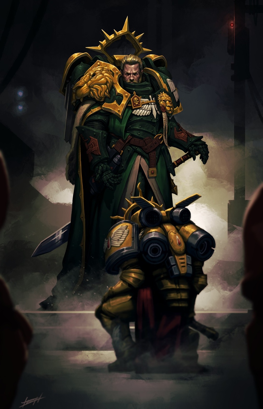 Lion El'Jonson and Commander Dante