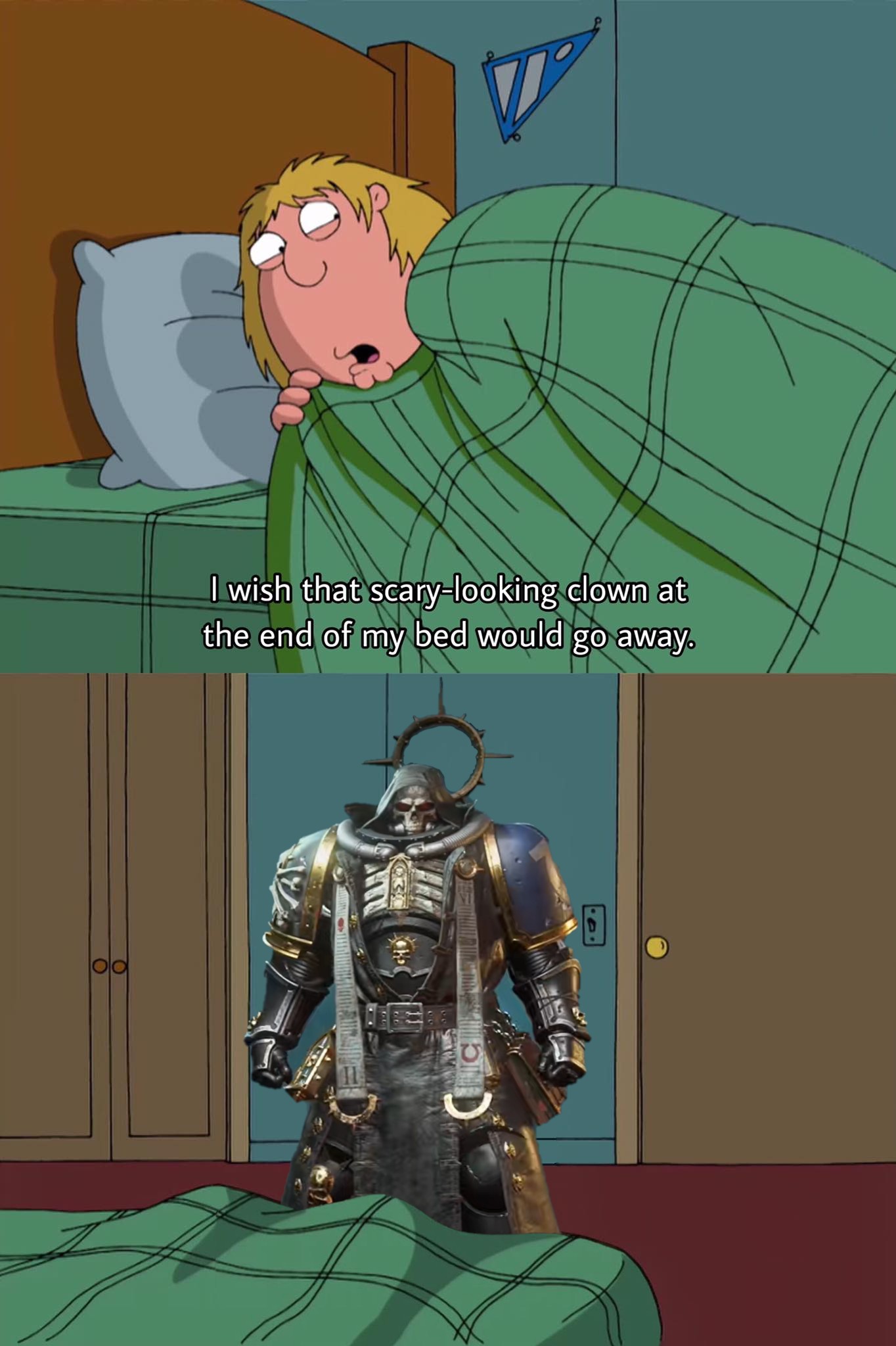 "But know this, Chris griffin. The stain of suspicion never completely fades! I will be watching you"