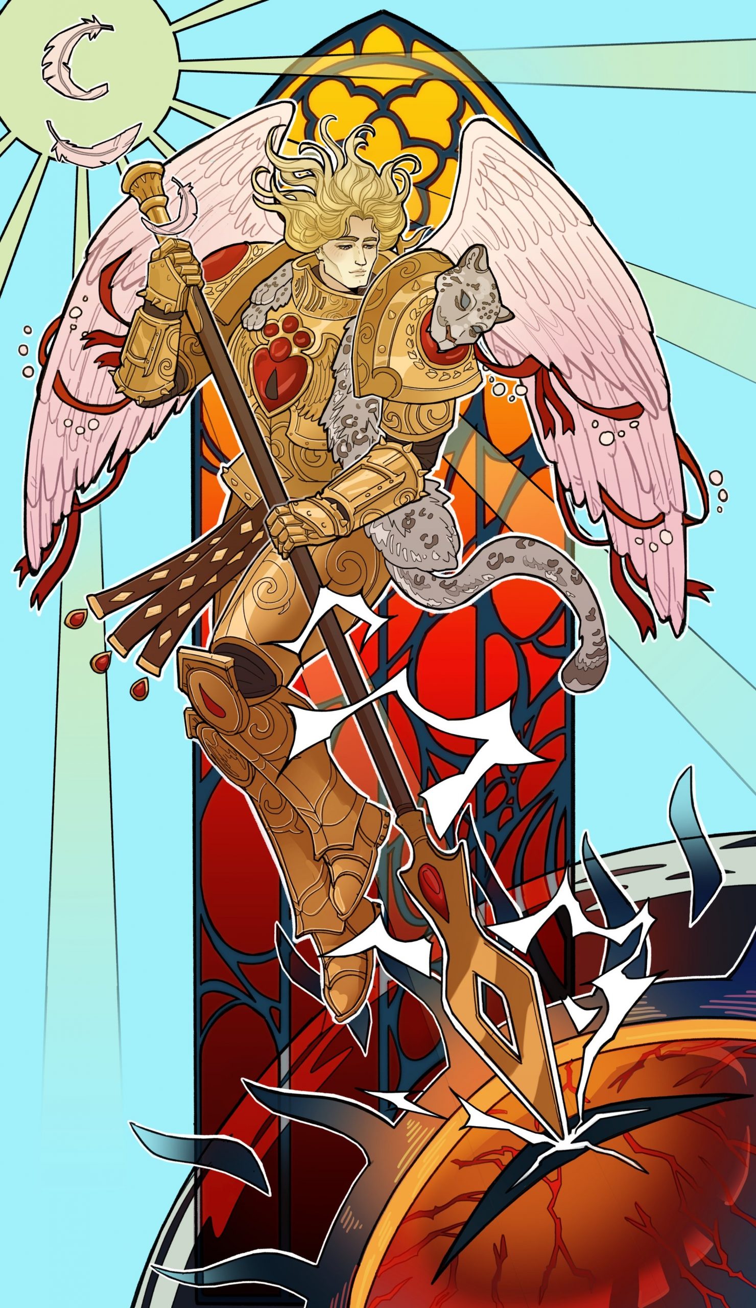 The Sacrifice of Sanguinius Warhammer Art
