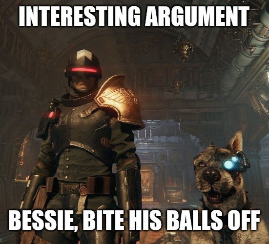 Bite his balls off