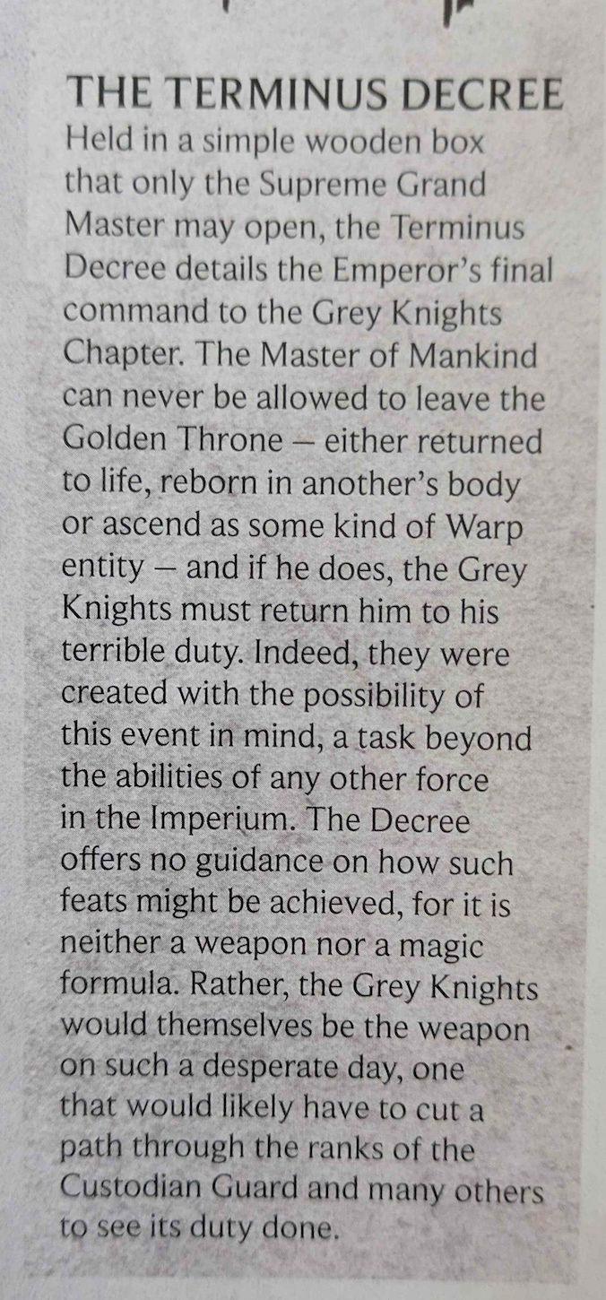The Terminus Decree