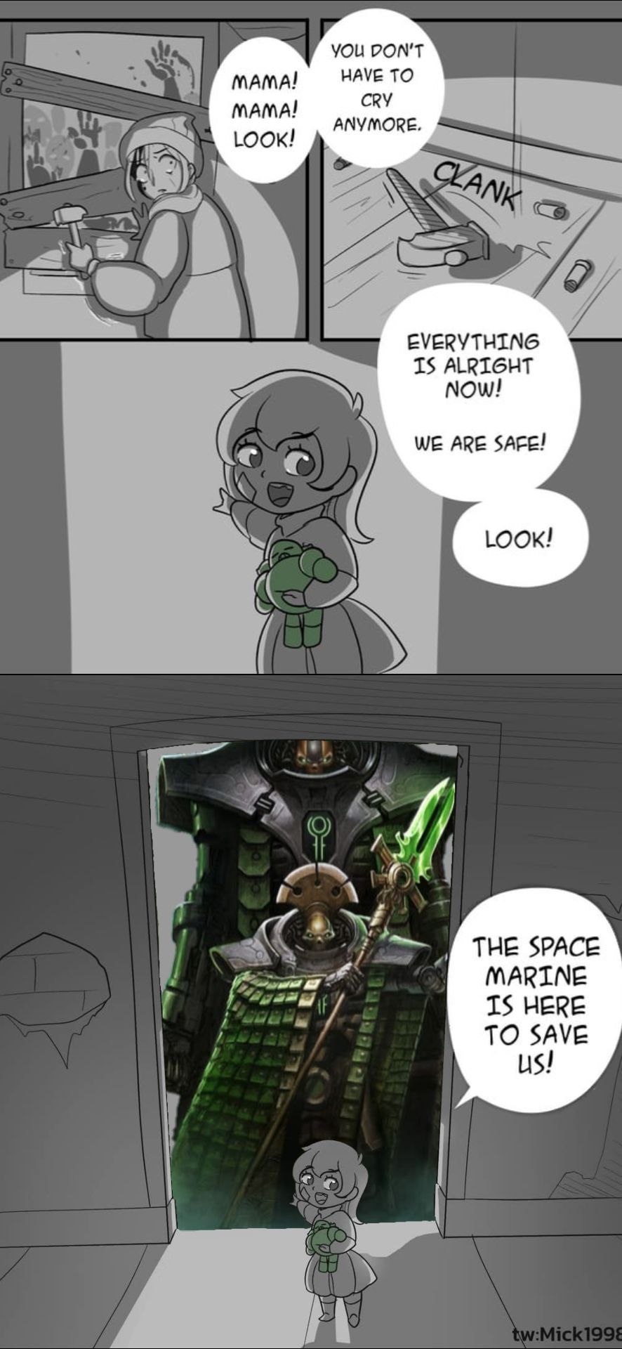 The Space Marine is here to save us!