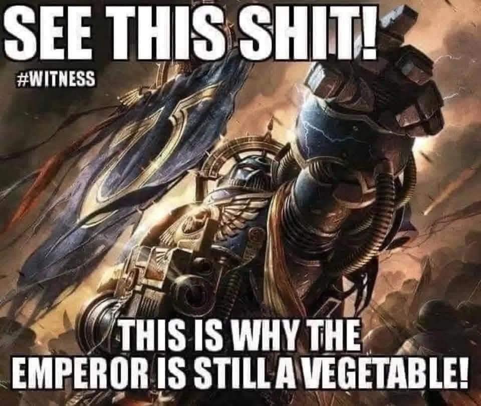 This is why the emperor is still an vegetable!
