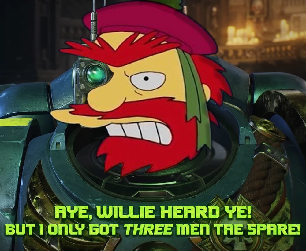Tha's Captain Willie tae you, lad!